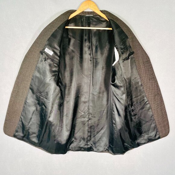 Pal Zileri Blazer Mens 44R Brown Wool 3 Button Sport Coat Jacket Italy - Picture 6 of 13